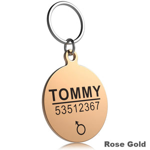 FLOWGOGO Stainless Steel Cat ID Tag