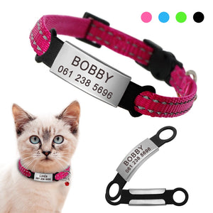 Nylon Cat Collar Personalized