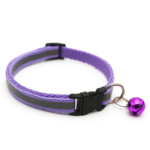 Reflective Charm and Bell Cat Collar