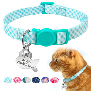 Custom Safety Cat Collar Personalized