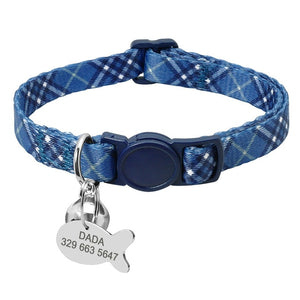 Custom Safety Cat Collar Personalized