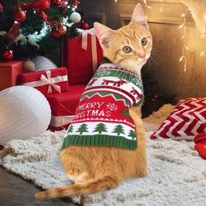 Christmas Cat Clothes Winter