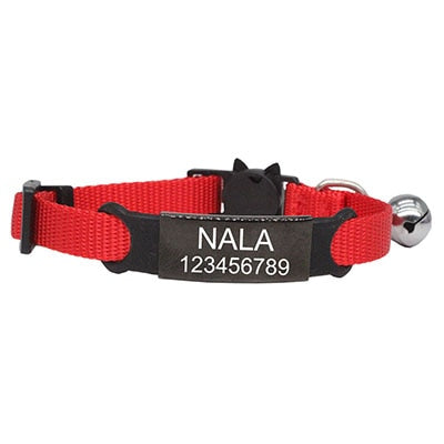 Personalized ID Free Engraving Cat Collar