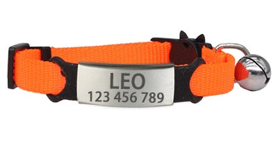 Personalized ID Free Engraving Cat Collar