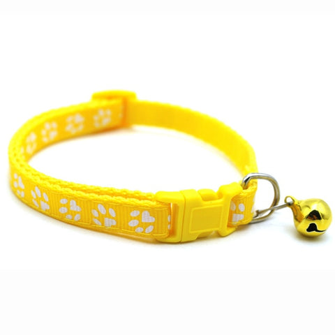 Adjustable Breakaway Cat Collar With Bell Rainbow