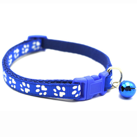 Adjustable Breakaway Cat Collar With Bell Rainbow