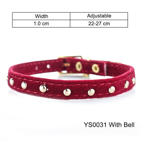 Adjustable Cat Collar with Bell