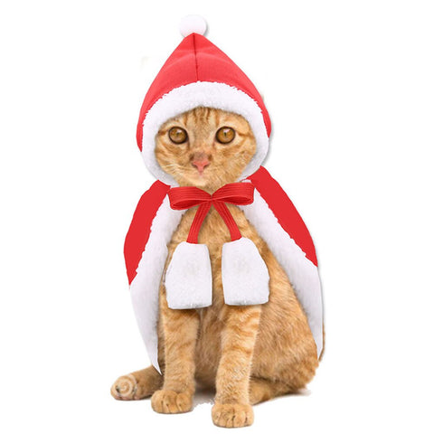 Pet Christmas Cloak Costume Soft Fabric