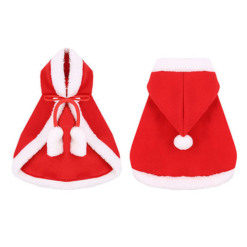 Pet Christmas Cloak Costume Soft Fabric