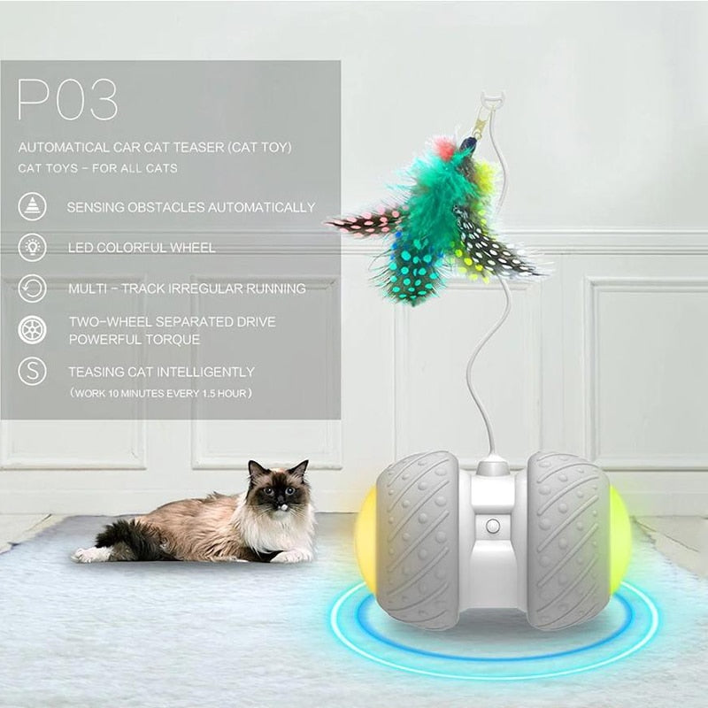 Electronic Cat Toy Smart Automatic Sensing Obstacles LED