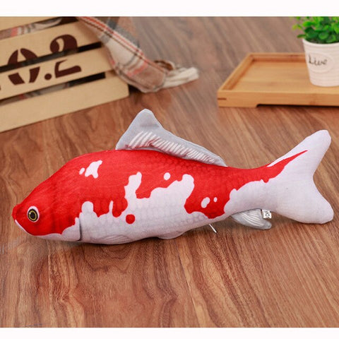 Simulation Fish Plush Animals Cat Toys