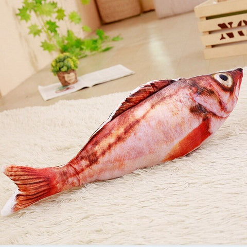 Simulation Fish Plush Animals Cat Toys