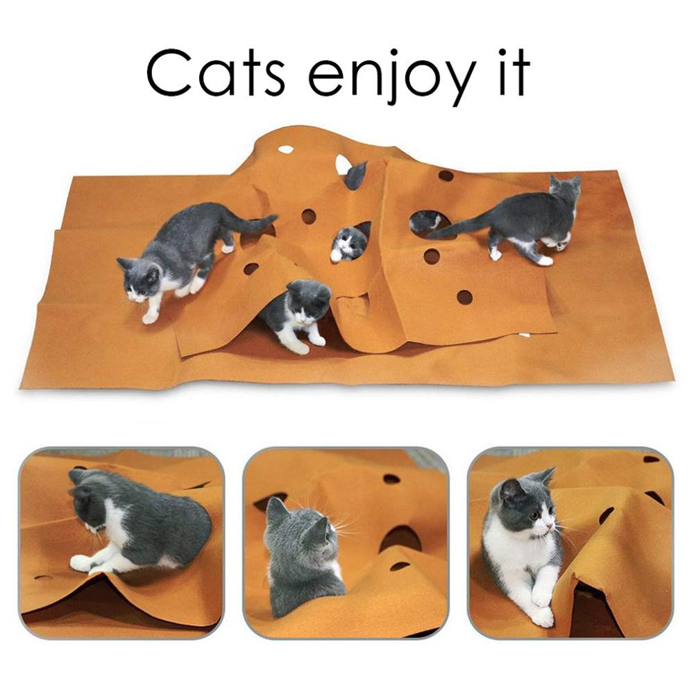 Creative Felt Cloth Pet Play Mat Cat Agility