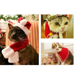 Christmas Cat Clothes New Year Outfit