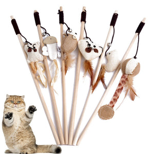 Cat Kitten Supplies Toys Wooden Stick