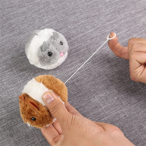 New cute cat toy plush fur toy shake movement mouse