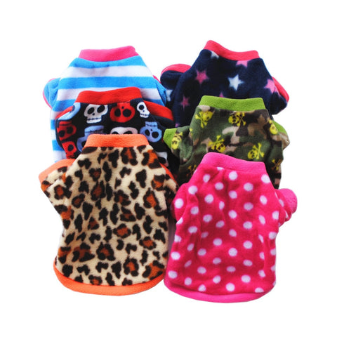 Winter Cat Clothes Warm Fleece Clothing