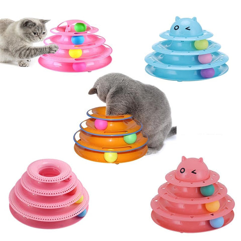 Funny Cat Toys Intelligence Triple Play